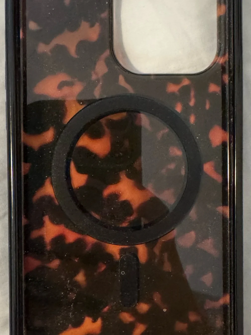 kate spade Tortoiseshell-Pattern Phone Case in Brown and Black